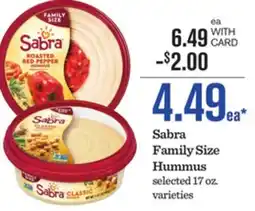 Mariano's Sabra Family Size Hummus offer