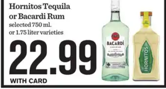 Mariano's Hornitos Tequila or Bacardi Rum offer