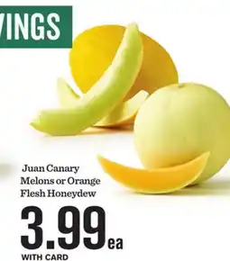 Mariano's Juan Canary Melons or Orange Flesh Honeydew offer