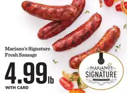 Mariano's Mariano's Signature Fresh Sausage offer