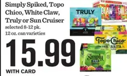 Mariano's Simply Spiked, Topo Chico, White Claw, Truly or Sun Cruiser offer