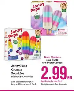 Mariano's Jonny Pops Organic Popsicles offer