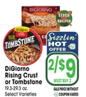 Jewel-Osco DiGiorno Rising Crust or Tombstone offer
