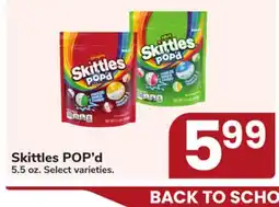 Jewel-Osco Skittles POP'd offer