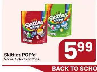 Jewel-Osco Skittles POP'd offer