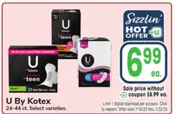 Jewel-Osco U By Kotex offer