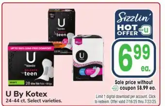 Jewel-Osco U By Kotex offer