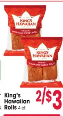 Jewel-Osco King's Hawaiian Rolls offer