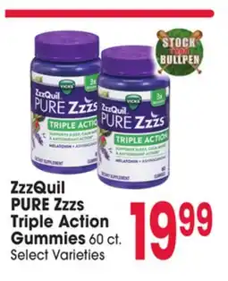 Jewel-Osco ZzzQuil PURE Zzzs Triple Action Gummies offer