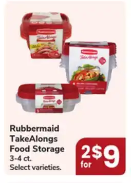 Jewel-Osco Rubbermaid TakeAlongs Food Storage offer