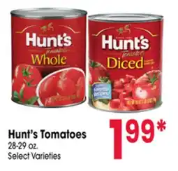 Jewel-Osco Hunt's Tomatoes offer