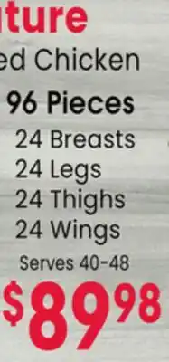 Jewel-Osco Signature Fried or Grilled Chicken 96 Pieces offer