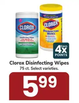 Jewel-Osco Clorox Disinfecting Wipes offer