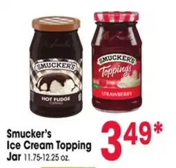 Jewel-Osco Smucker's Ice Cream Topping Jar offer