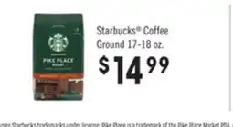 Jewel-Osco Starbucks Coffee Ground offer