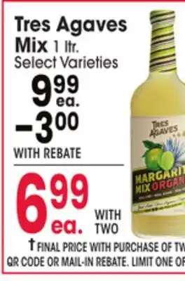 Jewel-Osco Tres Agaves Mix offer