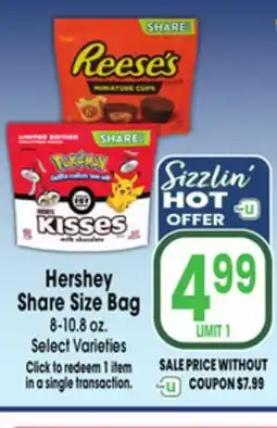 Jewel-Osco Hershey Share Size Bag offer