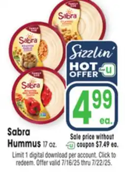 Jewel-Osco Sabra Hummus offer