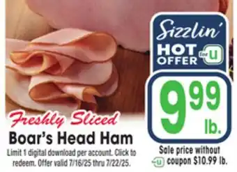 Jewel-Osco Boar's Head Ham offer