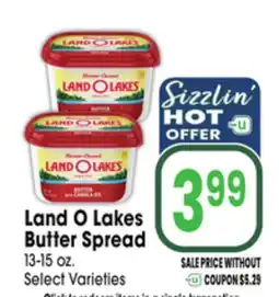 Jewel-Osco Land O Lakes Butter Spread offer
