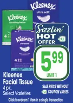 Jewel-Osco Kleenex Facial Tissue offer