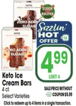 Jewel-Osco Keto Ice Cream Bars offer