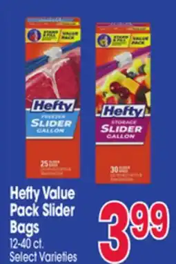 Jewel-Osco Hefty Value Pack Slider Bags offer