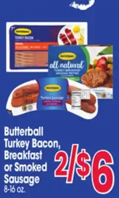Jewel-Osco Butterball Turkey Bacon, Breakfast or Smoked Sausage offer
