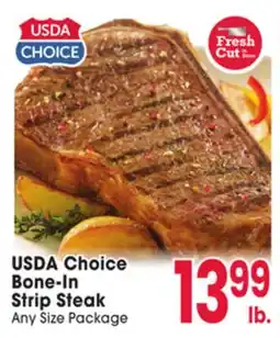 Jewel-Osco USDA Choice Bone-In Strip Steak offer