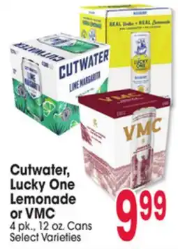 Jewel-Osco Cutwater, Lucky One Lemonade or VMC offer