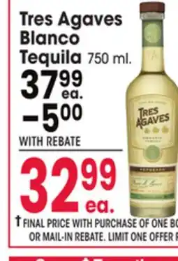 Jewel-Osco Tres Agaves Blanco Tequila offer