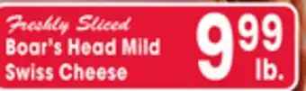 Jewel-Osco Boar's Head Mild Swiss Cheese offer