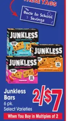 Jewel-Osco Junkless Bars offer