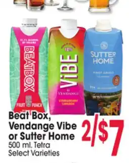 Jewel-Osco Beat Box, Vendange Vibe Vendange Vibe or Sutter Home offer