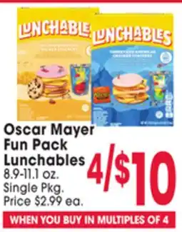 Jewel-Osco Oscar Mayer Fun Pack Lunchables offer