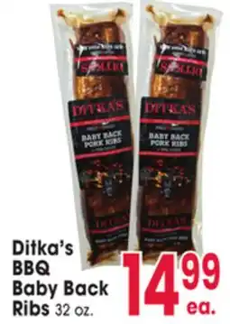 Jewel-Osco Ditka's BBQ Baby Back Ribs offer