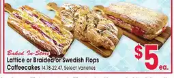 Jewel-Osco Lattice or Braided or Swedish Flops Coffeecakes offer