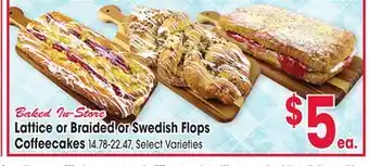 Jewel-Osco Lattice or Braided or Swedish Flops Coffeecakes offer