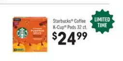 Jewel-Osco Starbucks Coffee K-Cup Pods offer