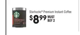 Jewel-Osco Starbucks Premium Instant Coffee offer