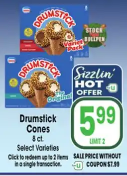 Jewel-Osco Drumstick Cones offer