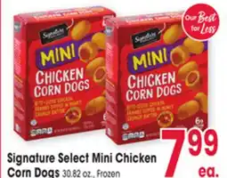 Jewel-Osco Signature Select Mini Chicken Corn Dogs offer