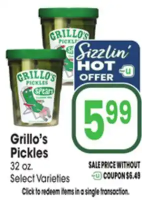 Jewel-Osco Grillo's Pickles offer