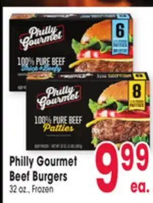 Jewel-Osco Philly Gourmet Beef Burgers offer