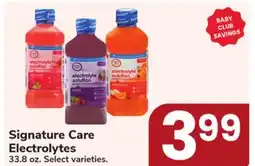 Jewel-Osco Signature Care Electrolytes offer