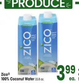 Jewel-Osco Zico 100% Coconut Water offer