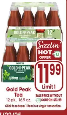 Jewel-Osco Gold Peak Tea offer