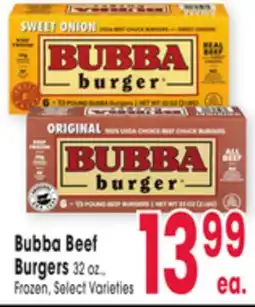 Jewel-Osco Bubba Beef Burgers offer