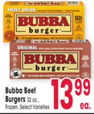 Jewel-Osco Bubba Beef Burgers offer
