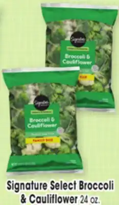 Jewel-Osco Signature Select Broccoli & Cauliflower offer